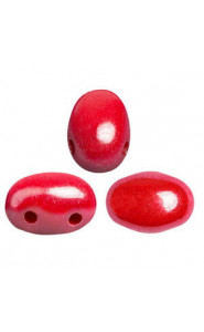 Les perles par Puca® Samos Perlen Opaque coral red luster 93200/14400